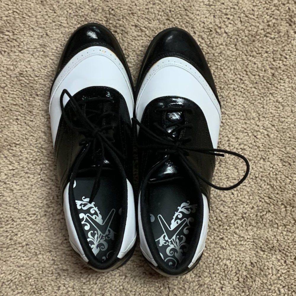 Black and White Callaway Golf Shoes